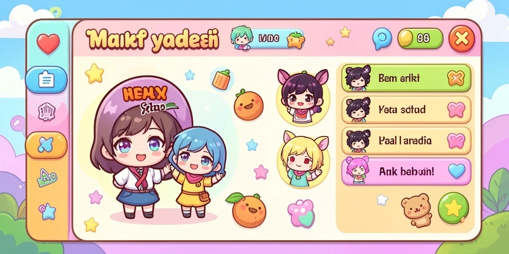 Pemandangan dunia game yang luas dan memukau.