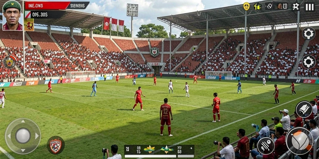 Desain grafis yang memukau dan penuh warna.