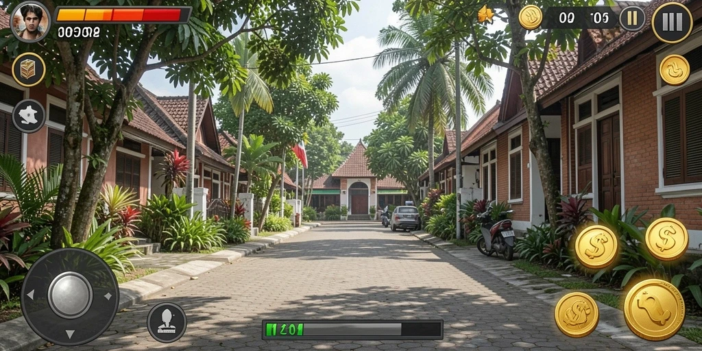 Pertarungan seru melawan monster di dungeon.